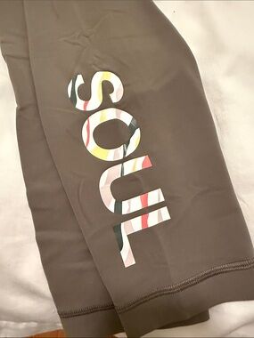 lululemon x soul cycle Olive Green High-Waist Align Leggings with Logo